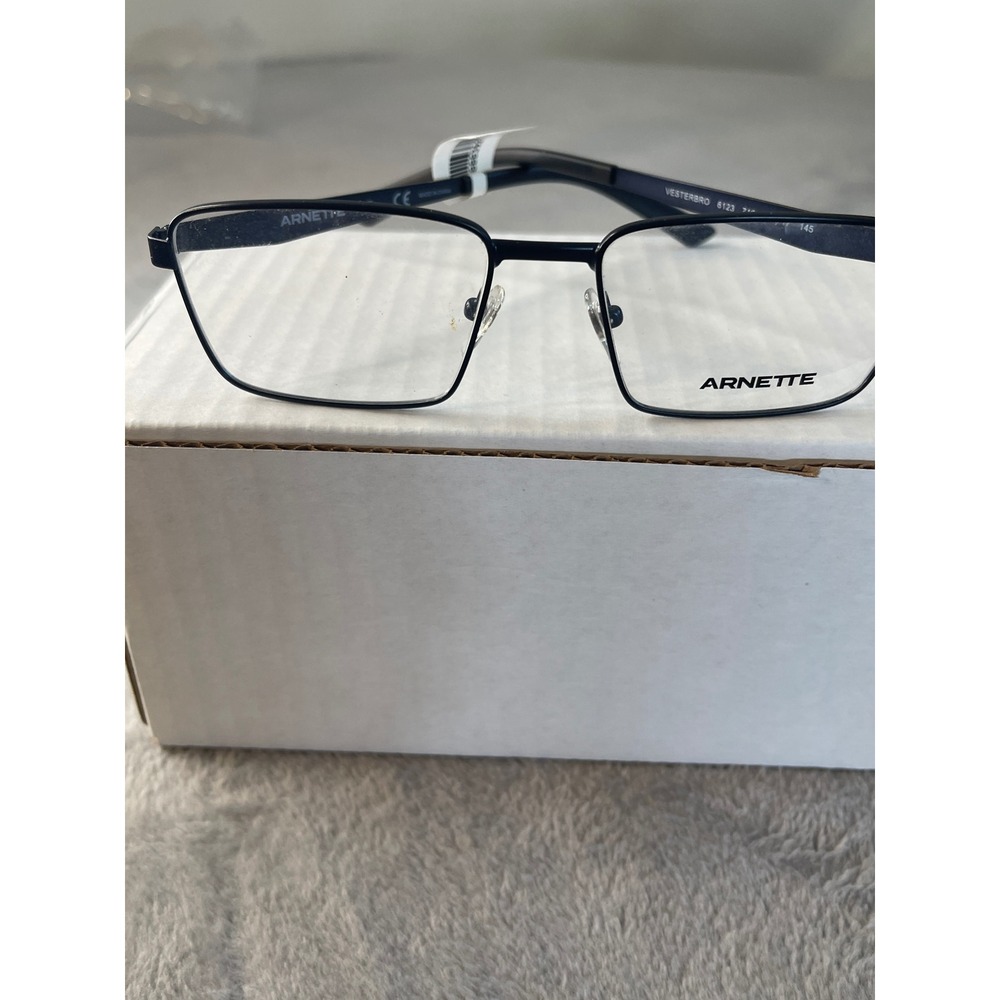 Arnette Vesterbro 6123 716 Matte Black Rectangular Men Eyeglasses 53-17-145 NEW - Picture 3 of 9
